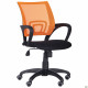 Кресло Веб сиденье Сетка черная/спинка Сетка оранжевая
