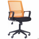 Кресло Джун сиденье Сетка черная/спинка Сетка оранжевая