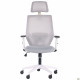 Кресло Lead White HR сиденье Нест-19 св.серая/спинка Сетка SL-01 св.серая