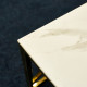Журнальний столик ESCADA A II Білий мармур Золото 120X60