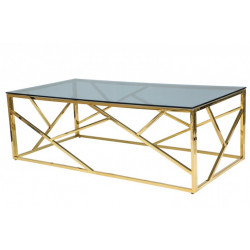 Журнальний стіл Escada A 120х60 Димчастий Золотий