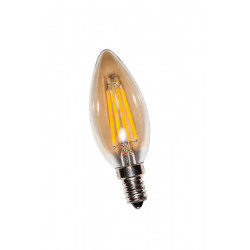 Лампа LED із сапфіровою ниткою E14 C35 4W 2700K Amber