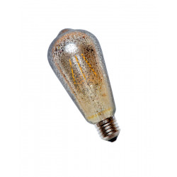 Лампа LED с сапфировой нитью E27 ST64 4W 2700K Flash Sliver
