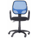 Кресло Бит/АМФ-8 сиденье Сетка черная/спинка Сетка синяя