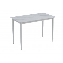 Обеденный керамический стол TM-110 Vetro белый мрамор