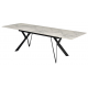 Керамічний стіл Тео TML-895 бянко карарра чорний Vetro