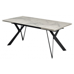 Керамический стол Тео TML-895 бенко карарра черный Vetro