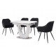 Керамічний стіл TML-866 білий мармур Vetro