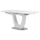 Керамический стол TML-866 белый мрамор Vetro