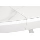 Керамический стол TML-875 белый мрамор Vetro