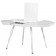 Керамический стол TML-875 белый мрамор Vetro