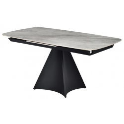 Керамический стол Уго TML-879 ребекка грей черный Vetro