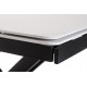 Керамический стол TML-817-1 черный белый мрамор Vetro