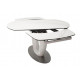 Керамический стол TML-825 белый мрамор Vetro