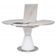 Керамический стол TML-851 белый мрамор Vetro