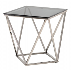 Кавовий стіл CP-2 тонований срібло Vetro