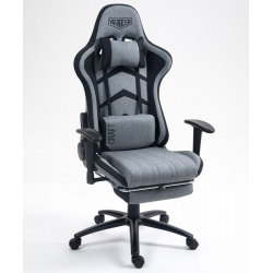 Кресло VR Racer Textile Craft серый/черный АМФ