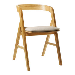 Стілець Sova натуральний чорний Lovko