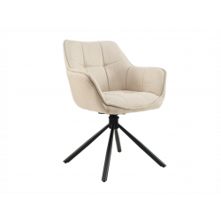 Стіл поворотний R-69 айворі чорний Vetro