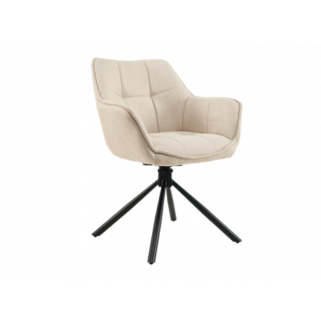 Стіл поворотний R-69 айворі чорний Vetro