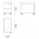 Тумба мобільна WS-332 Loft Design 
