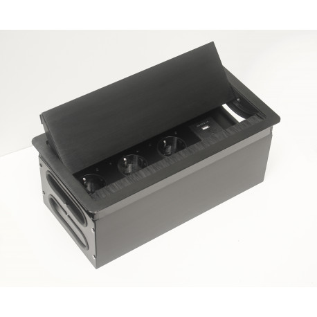 Настольный розеточный блок с USB-A/Type-C 150х300