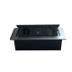 Настольная розетка 2R+USB+Type-C черная