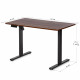 Стол с электрорегулировкой высоты PowerDesk Lite Walnut