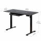 Стол с электрорегулировкой высоты PowerDesk Glass Black 