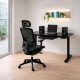 Стол с электрорегулировкой высоты PowerDesk Glass Black 