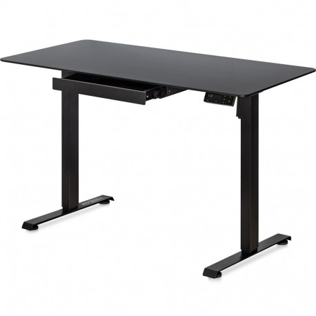 Стол с электрорегулировкой высоты PowerDesk Glass Black 