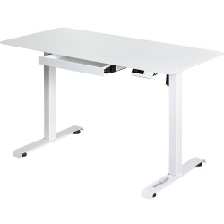 Стол с электрорегулировкой высоты PowerDesk Glass White