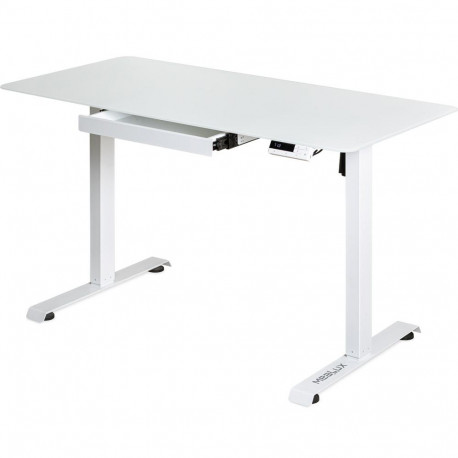 Стол с электрорегулировкой высоты PowerDesk Glass White