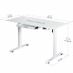 Стол с электрорегулировкой высоты PowerDesk Glass White