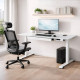 Стол с электрорегулировкой высоты PowerDesk Glass White